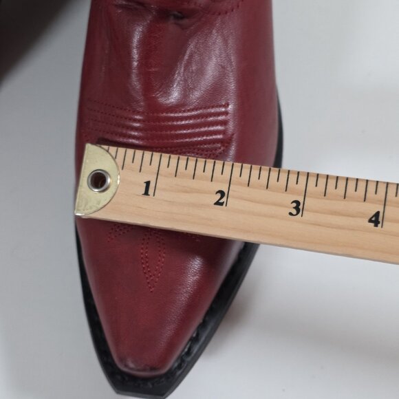 Laredo Western 51055 Boot Women 6.5 Madison Burnished Red Leather Stitch Cowgirl - Picture 10 of 16